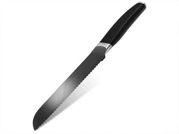 Couteau à pain | 20 cm luxe hybride en céramique et acier | onyx cookware™
