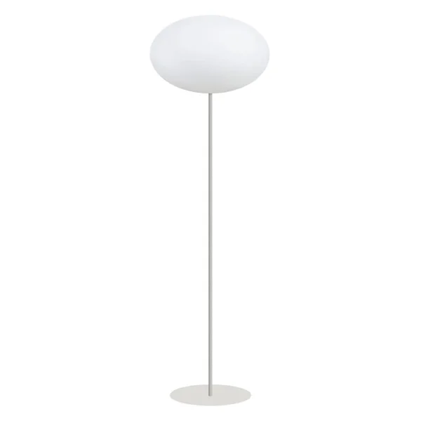 Cph Lighting - Eggy Pin Lampadaire Ø55 Opal White/White Lacquered