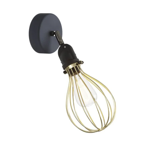 Creative Cables Eiva Drop - applique murale pour l'extérieur et/ou la salle de bain avec fixation en silicone - Ø 12,5 x 15 x 21 cm - IP65 - bronze