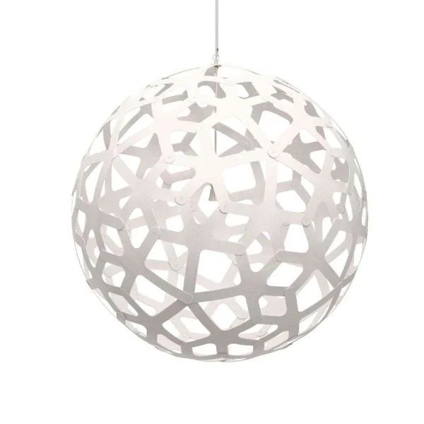 David Trubridge - Coral Suspension Ø100 Blanc 2 Côtés