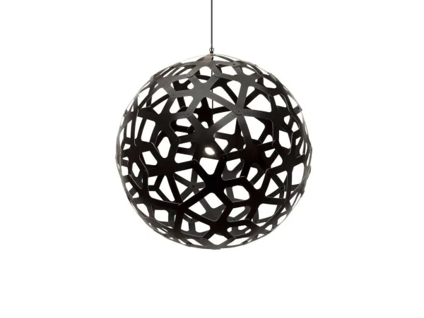 David Trubridge - Coral Suspension Ø100 Noir 2 Côtés