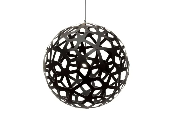 David Trubridge - Coral Suspension Ø120 Noir 2 Côtés