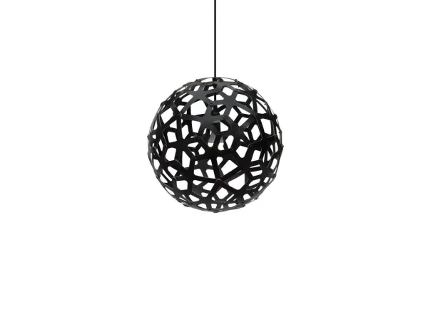 David Trubridge - Coral Suspension Ø40 Noir 2 Côtés