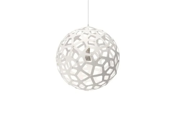 David Trubridge - Coral Suspension Ø60 Blanc 2 Côtés