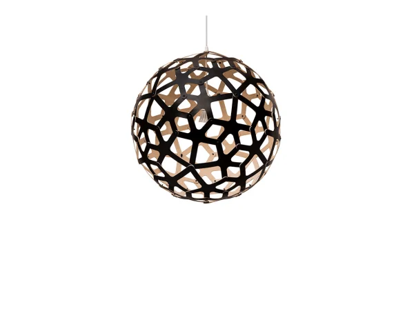 David Trubridge - Coral Suspension Ø60 Noir 1 Côté