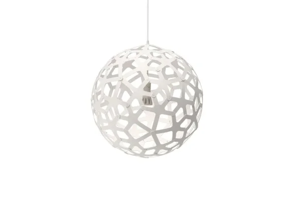 David Trubridge - Coral Suspension Ø80 Blanc 2 Côtés