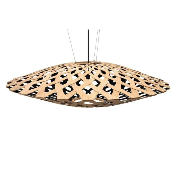 David Trubridge - Flax Suspension Ø150 Noir 1 Côté