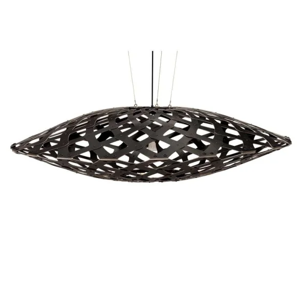 David Trubridge - Flax Suspension Ø150 Noir 2 Côtés