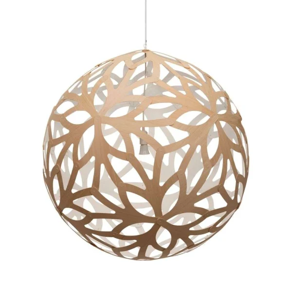 David Trubridge - Floral Suspension Ø100 Blanc 1 Côté