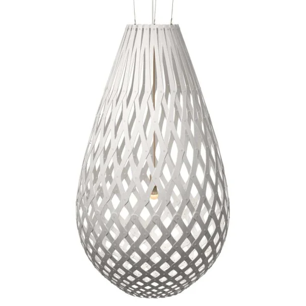 David Trubridge - Koura Suspension H160 Blanc 2 Côtés