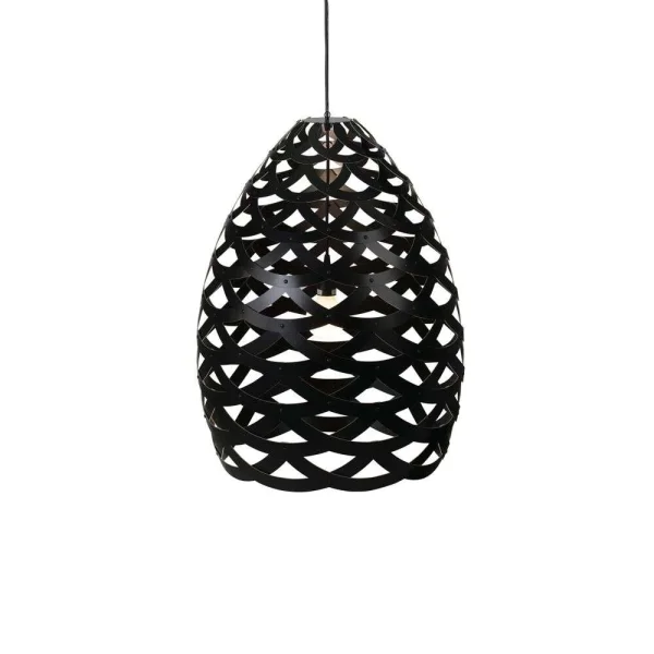 David Trubridge - Tui Suspension Ø95 Noir 2 Côtés