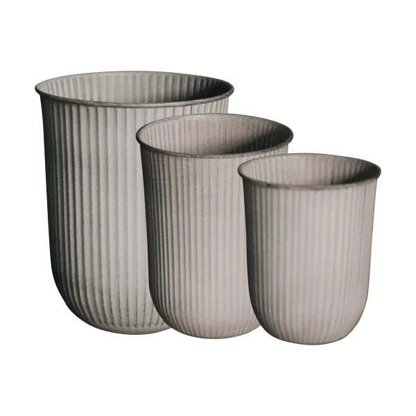 DBKD Cache-pot Out stripe, lot de 3 Beige