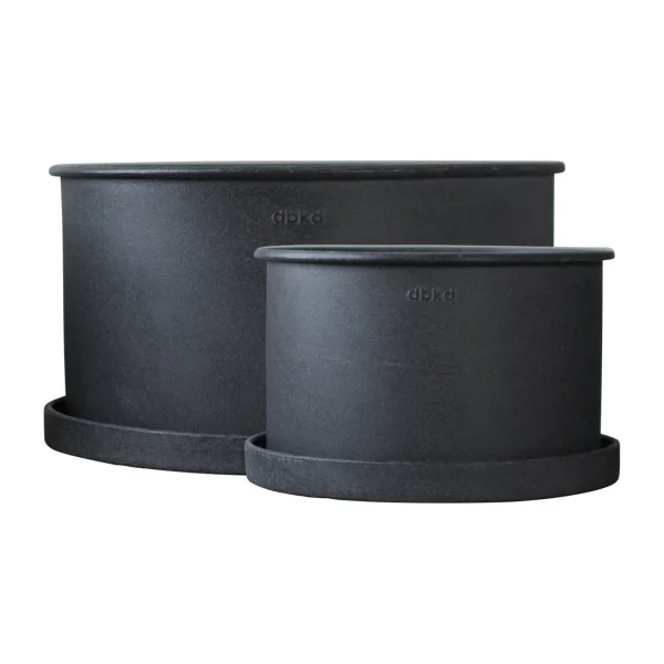 DBKD Cache-pot Plant bowl, lot de 2 Black