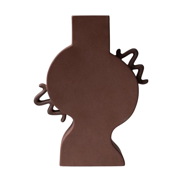 DBKD Vase plat 33 cm Brown