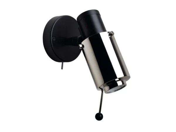 DCWéditions - Biny Spot LED avec Interrupteur & Tige Noir/Nickel DCW