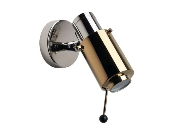DCWéditions - Biny Spot LED avec Tige Nickel/Or DCW