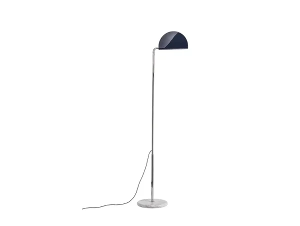 DCWéditions - Mezzaluna Lampadaire White Marble/Blue DCW