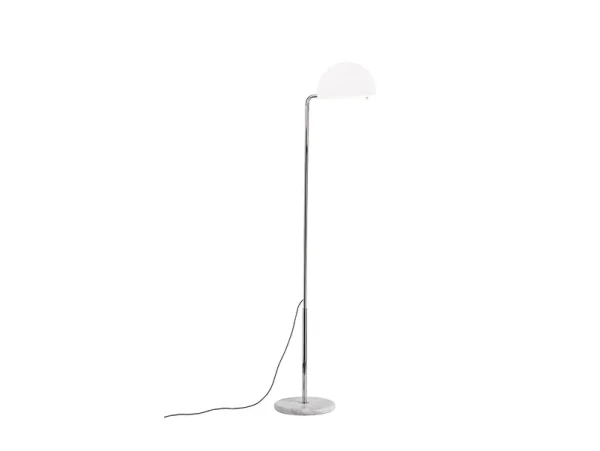 DCWéditions - Mezzaluna Lampadaire White Marble/White DCW