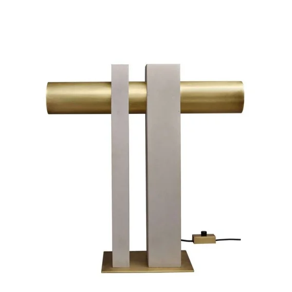 DCWéditions - Pi Lampe de Table Concrete/Brass DCW