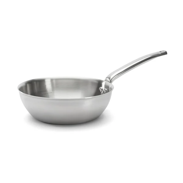 De Buyer Poêle à sauter arrondie Alchimy en acier inoxydable Ø20 cm