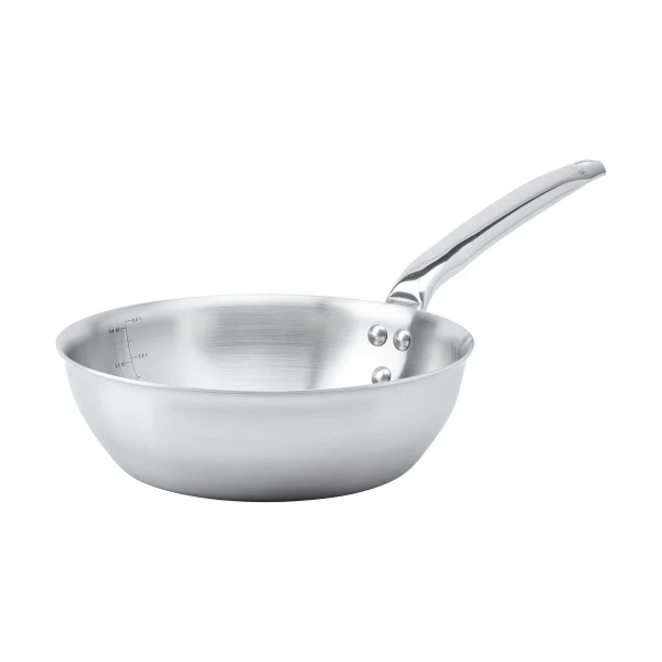 De Buyer Poêle à sauter arrondie Alchimy en acier inoxydable Ø24 cm