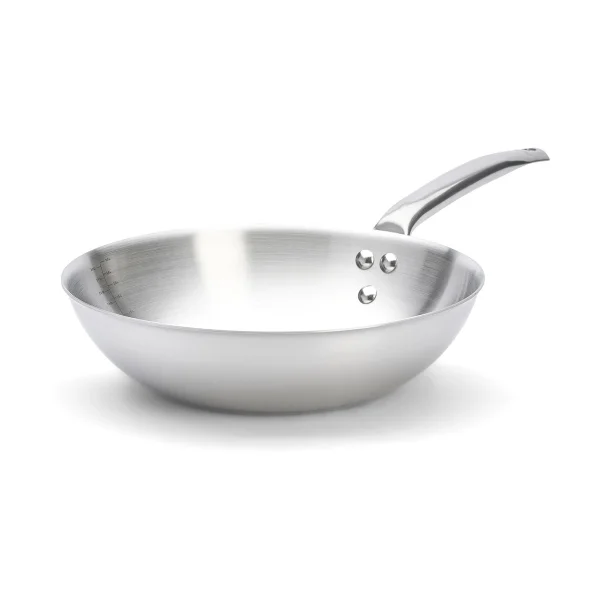 De Buyer Wok Alchimy en acier inoxydable Ø28 cm