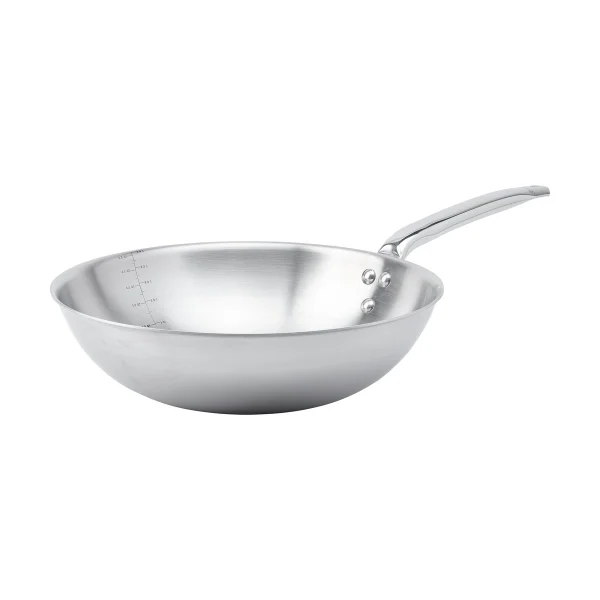 De Buyer Wok Alchimy en acier inoxydable Ø32 cm