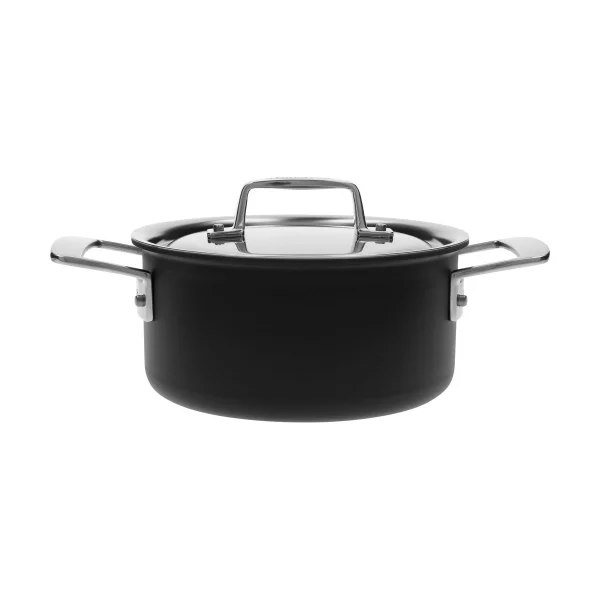 Demeyere Marmite 5-ply Demeyere Black 5 en acier inoxydable 2,2 L