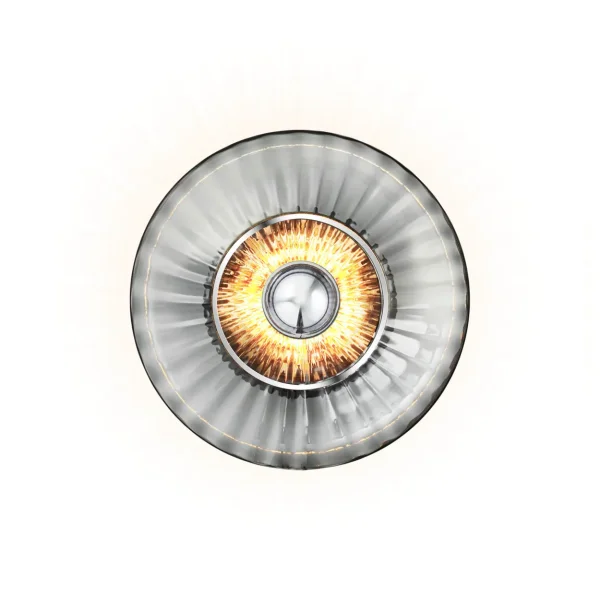 Design By Us Applique murale New Wave Optic Ø26 cm Fumé