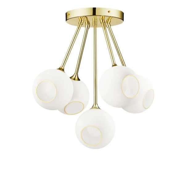 Design by Us - Ballroom Molecule Suspension White Snow/Gold