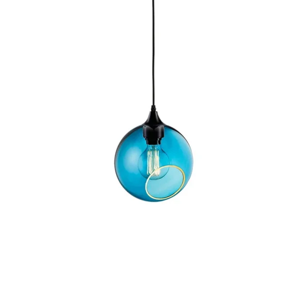 DESIGN BY US - Suspension Ballroom, bleu/noir, Ø 20 cm