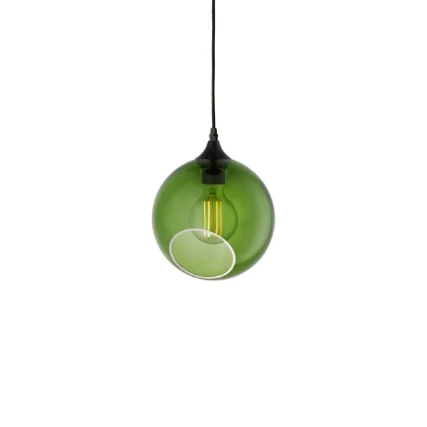 DESIGN BY US - Suspension Ballroom, verte, Ø 20 cm, verre