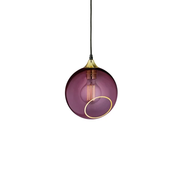 DESIGN BY US - Suspension Ballroom, violet, Ø 20 cm, verre