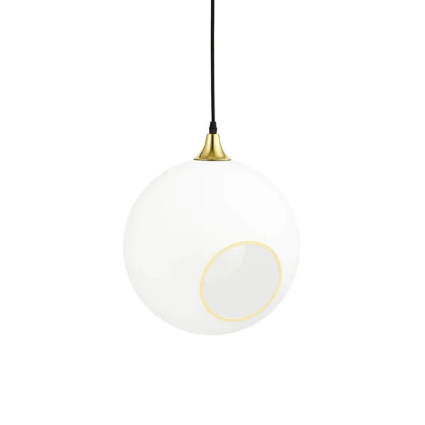 DESIGN BY US - Suspension Ballroom XL, blanche, Ø 32 cm, verre