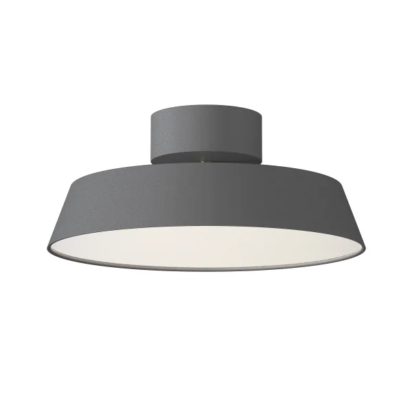 Design for the People Kaito Dim - plafonnier - Ø 30 x 11,7 cm - 12W LED dimmable inclus - gris