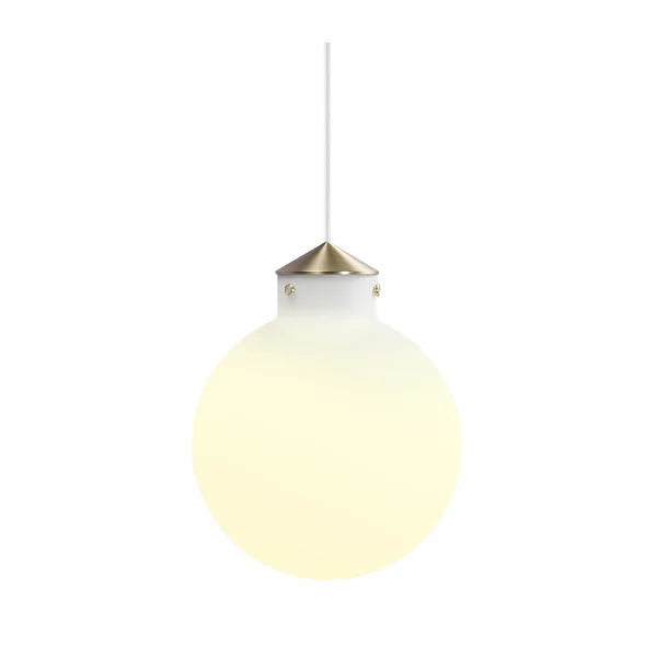 Design for the People Raito 30 - lampe suspendue - Ø 30 x 44,4 cm - blanc et laiton