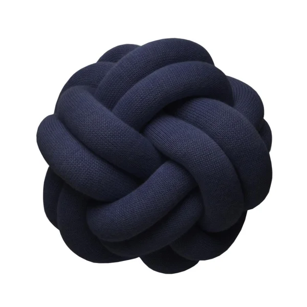 Design House Stockholm Coussin Knot bleu marine