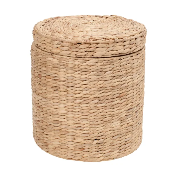Dixie Pouf Lily avec couvercle Ø41x43 cm Natural