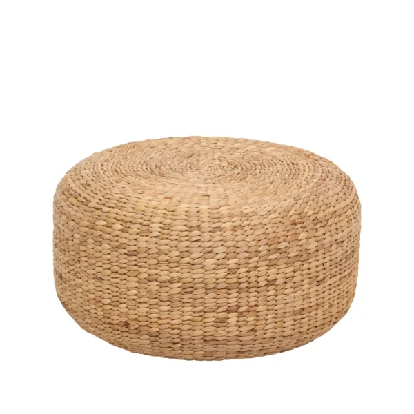 Dixie Pouf Lily Ø59 cm natural, jacinthe d’eau, rond