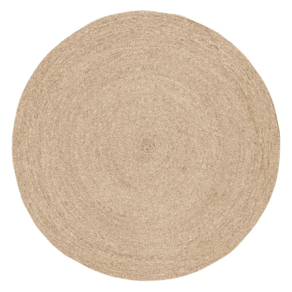 Dixie Tapis Ella Ø125cm Blanc-Nature