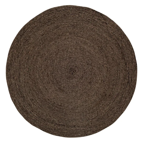 Dixie Tapis Ella Ø125cm Noir-Nature