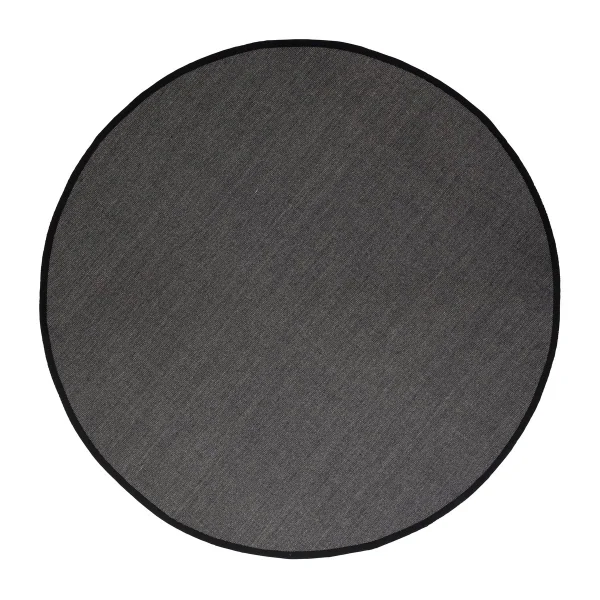 Dixie Tapis rond en sisal noir Jenny Noir Ø250 cm