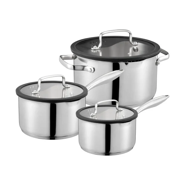 Dorre Ensemble de casseroles Karla 3 pièces Silver