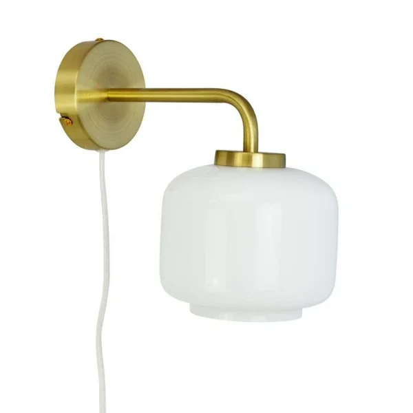 Dyberg Larsen - Arp Applique Murale Ø15 Opal/Brass DybergLarsen