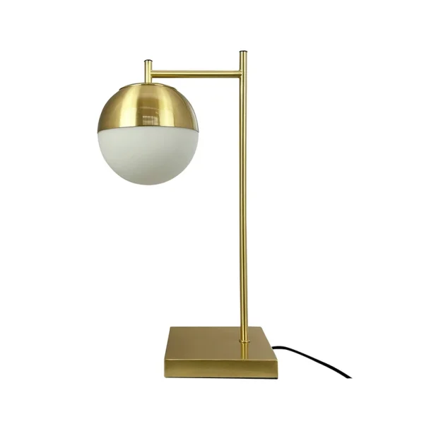 Dyberg Larsen - Caen Lampe de Table Laiton/Blanc DybergLarsen