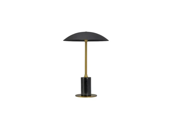 Dyberg Larsen - Moon Portable Lampe de Table Black/Brass DybergLarsen