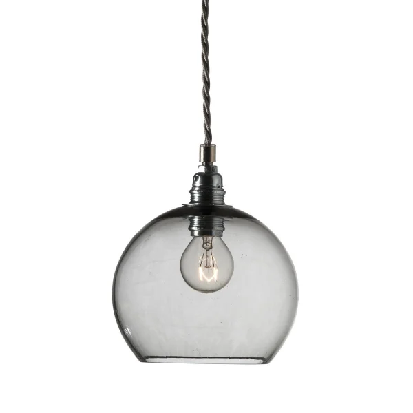 EBB & FLOW Lampe à suspension Rowan S, Ø 15,5 cm smokey grey