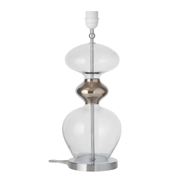 EBB & FLOW Pied pour lampe Futura Transparent avec câble argenté