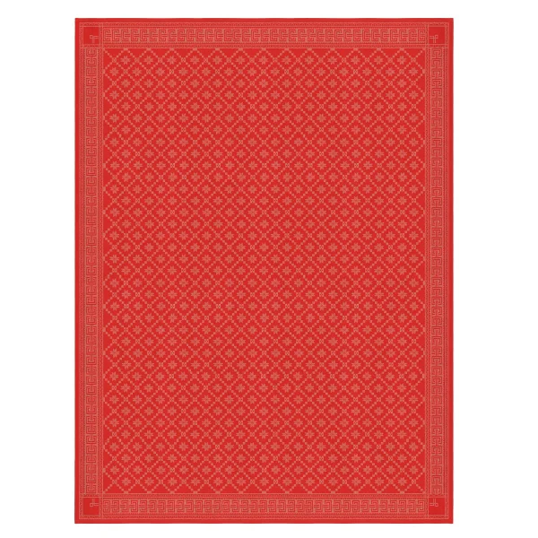 Ekelund Linneväveri Nappe Åttebladrose 150 x 310 cm