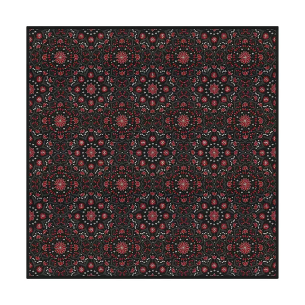 Ekelund Linneväveri Nappe Bettys jul 145x145 cm Rouge-noir